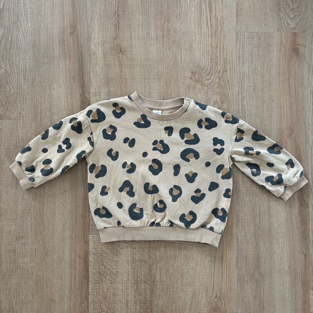 H&M Leopard Print Sweatshirt